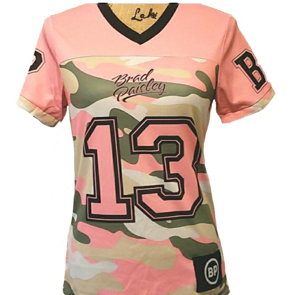 Brad Paisley Pink Camo Concert Shirt S